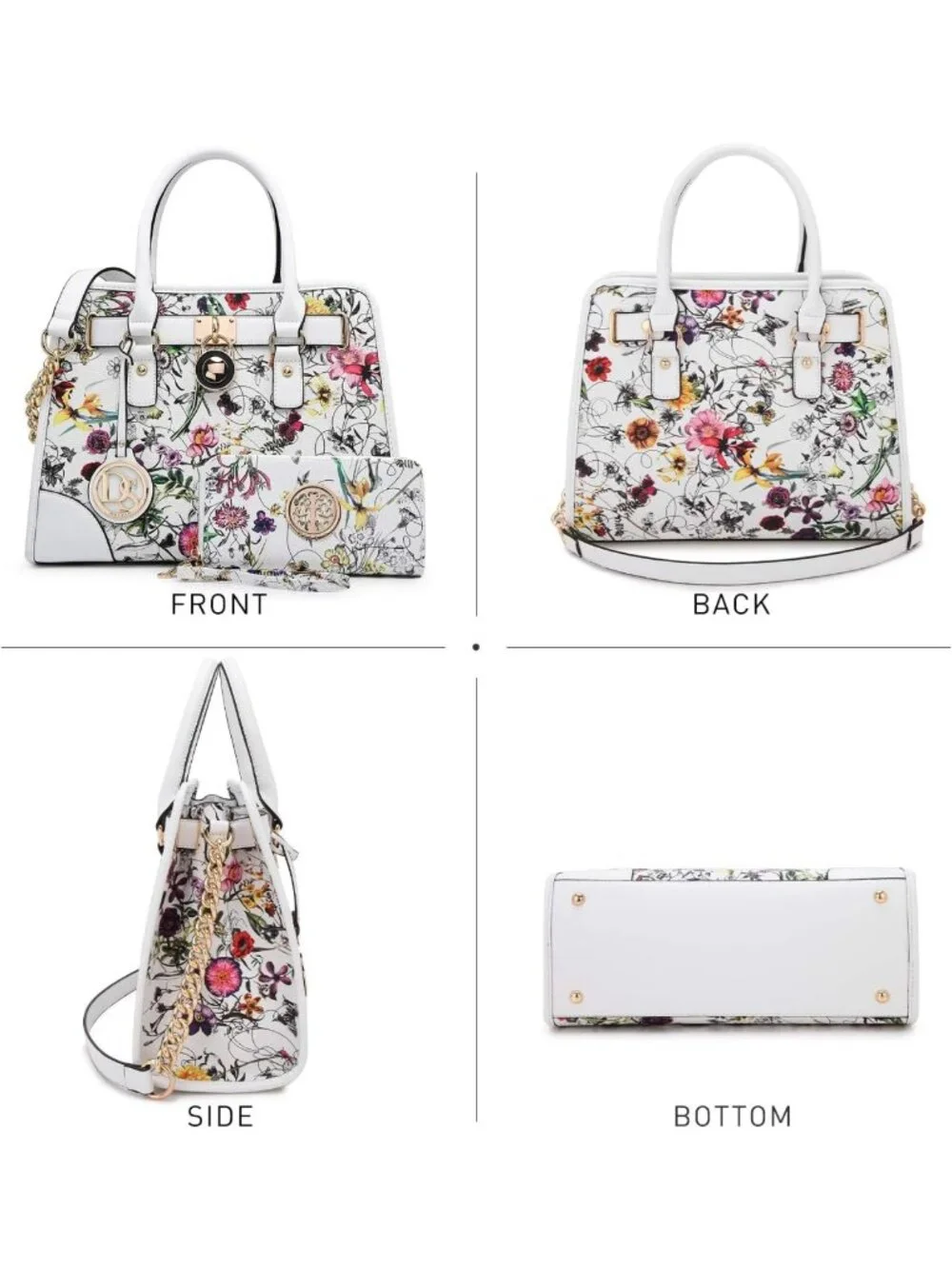 Stylish Women's Handbag Set - Top Handle Satchel & Hobo Purse for Work & Daily